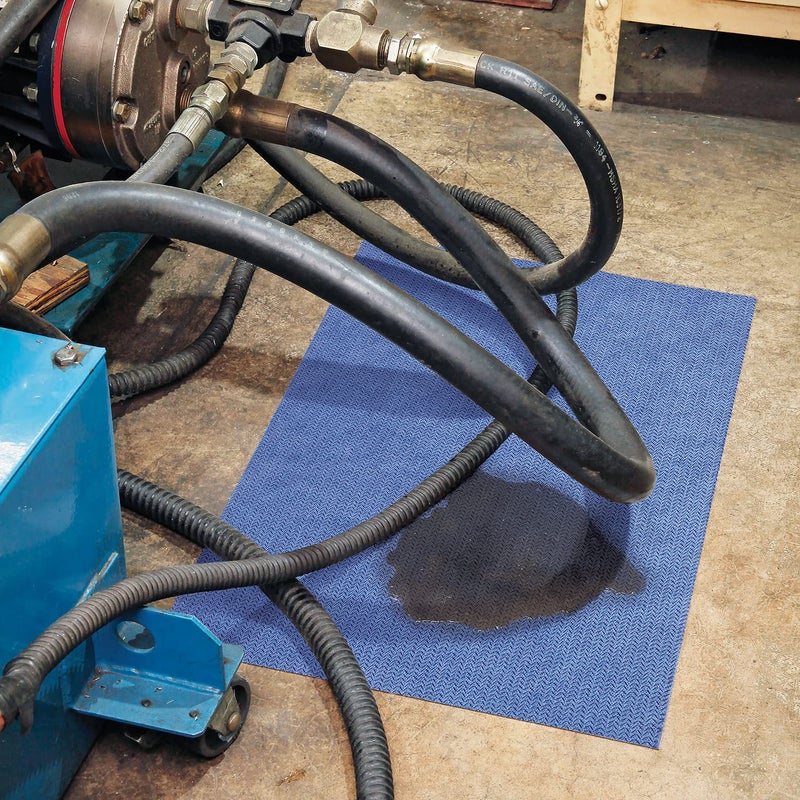 PIG Absorbent Grippy Mat | (10) 16" x 24" Absorbent Mat Pads with Adhesive Backing | MAT3200 - Image 2